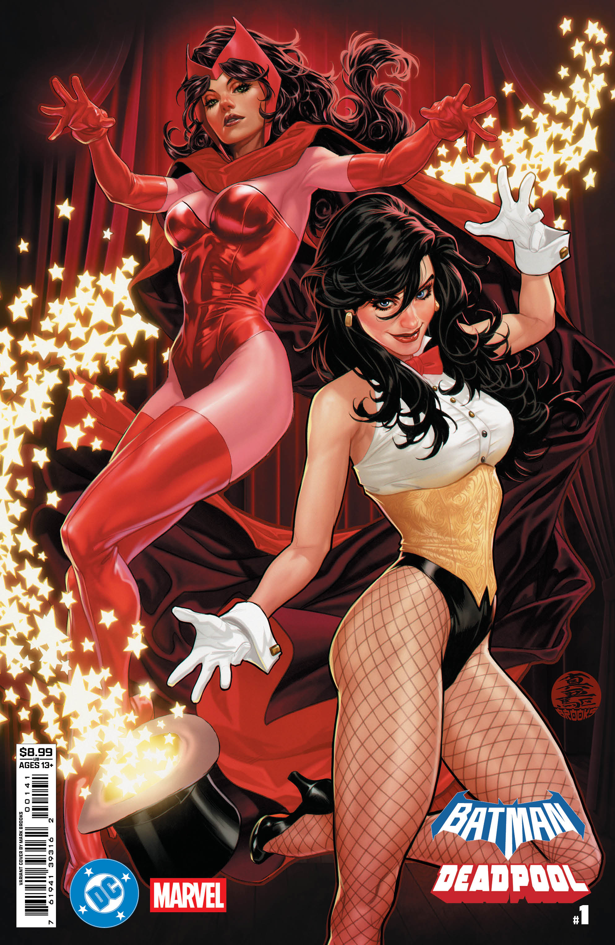 PREORDER Batman/Deadpool #1 - Cover art featuring Scarlet Witch and Zatanna.
