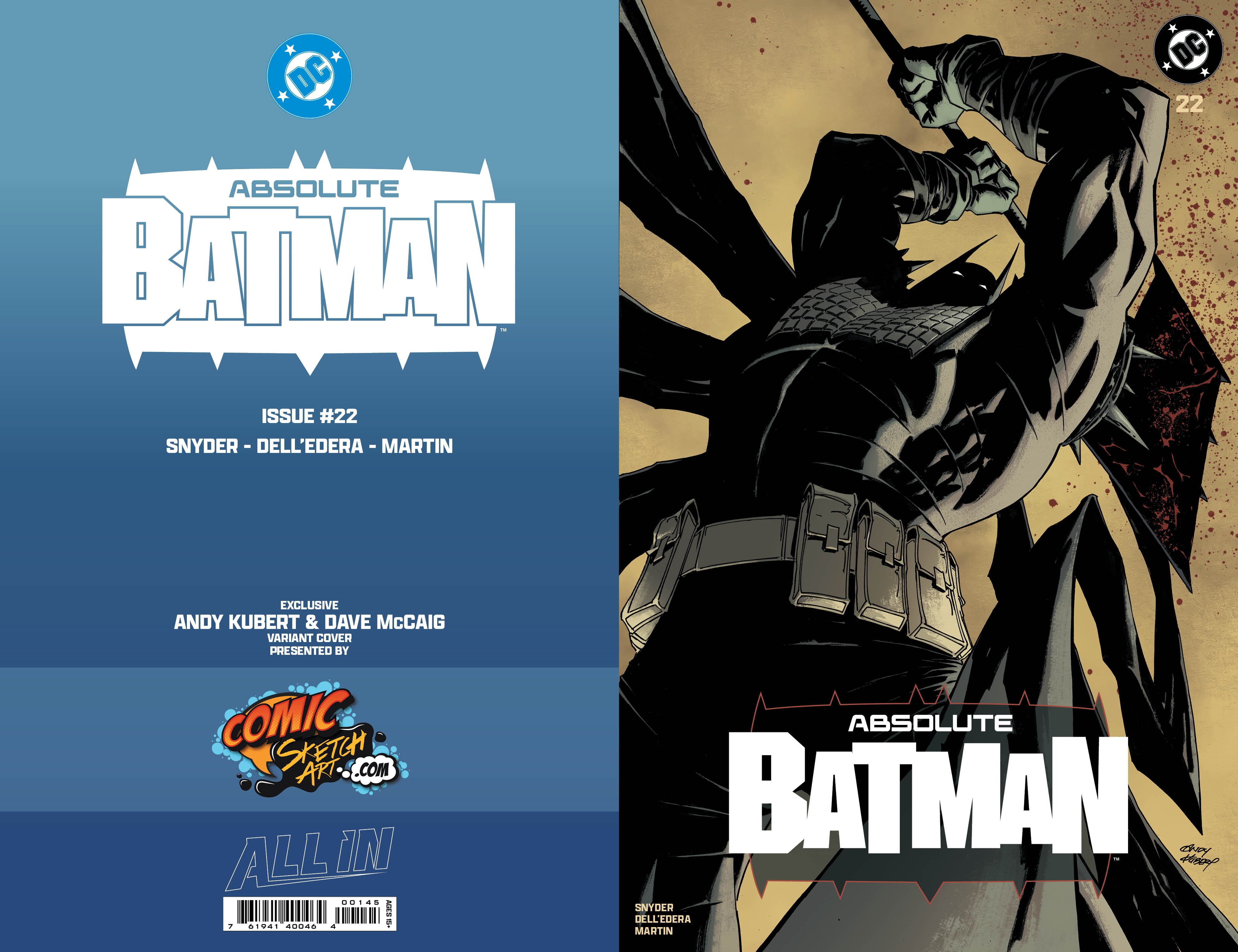 ANDY KUBERT PRESALE: Absolute Batman #22