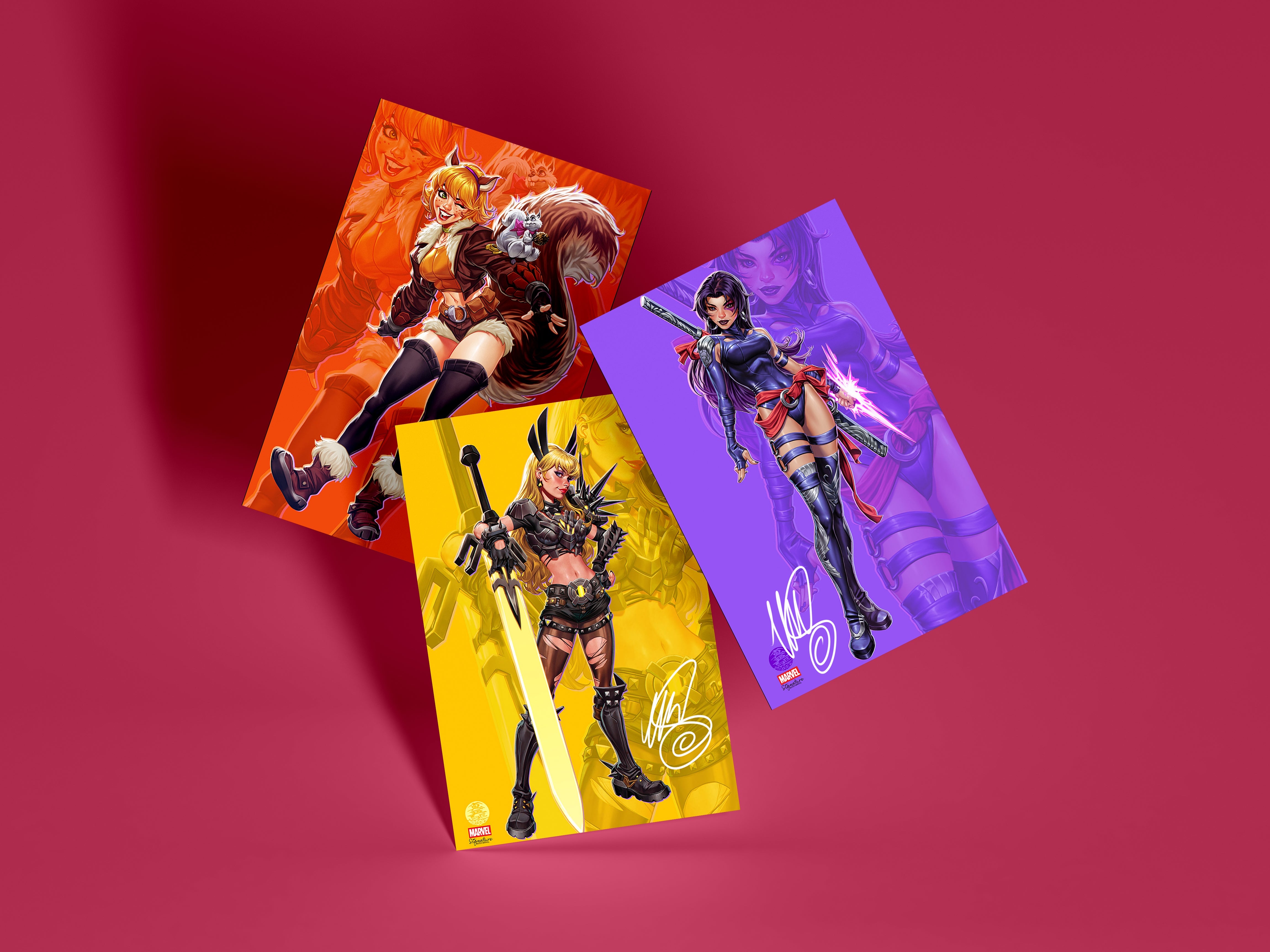 Marvel Signature Rivals BUNDLE – Wave 1 (Sticker Pack + Signed Prints)