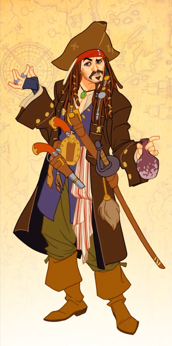 Captain Jack Sparrow D'Fied Mark Brooks