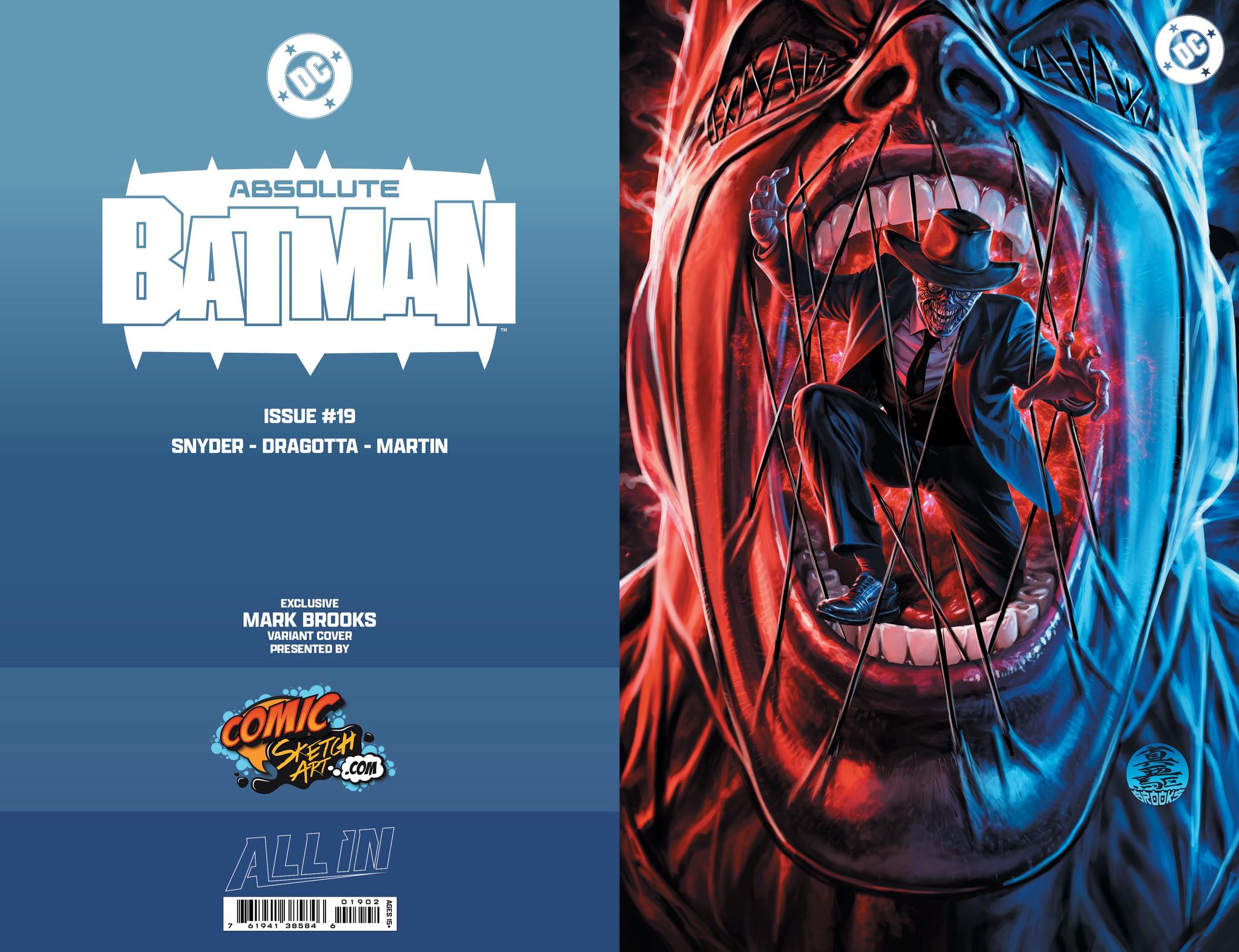 VIRGIN FOIL-Absolute Batman #19 – Mark Brooks Exclusive Variant Cover – First Appearance of Scarecrow (Heavy Stock Foil)