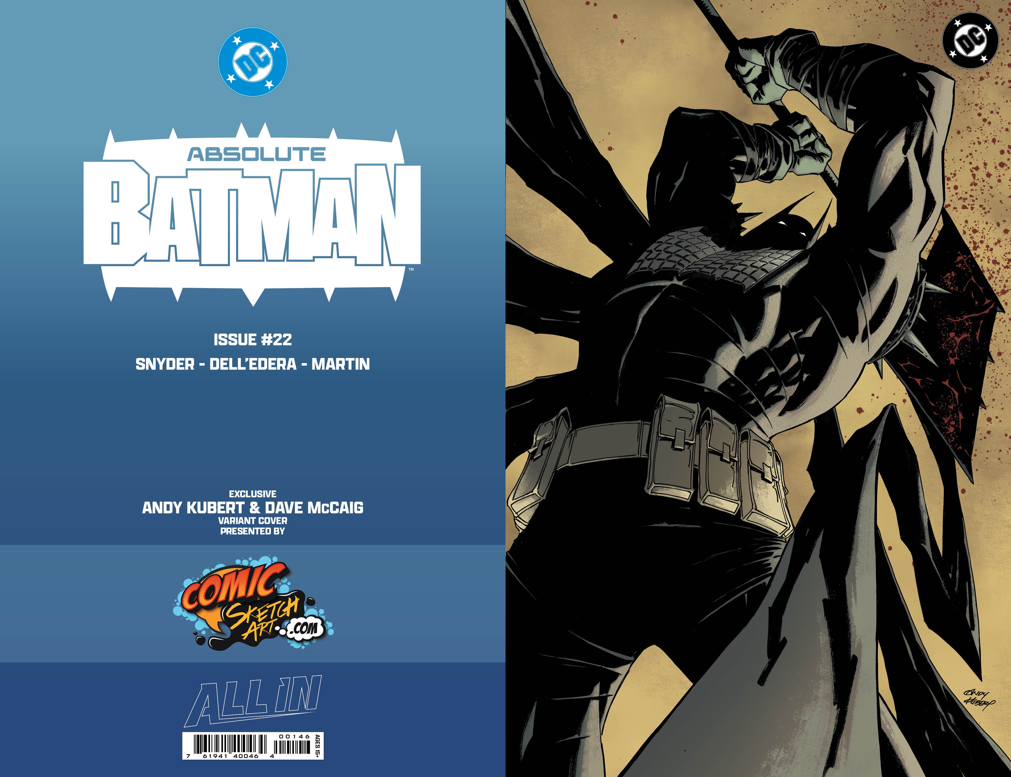 ANDY KUBERT PRESALE: Absolute Batman #22