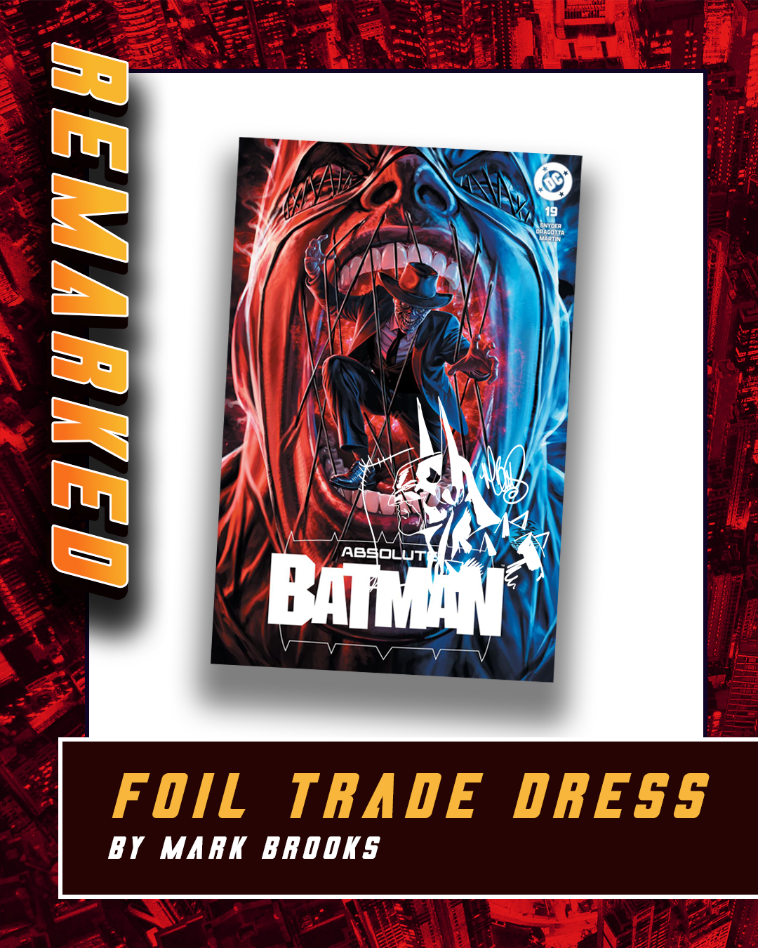 TRADE DRESS FOIL-Absolute Batman #19 – Mark Brooks Exclusive Variant Cover – First Appearance of Scarecrow