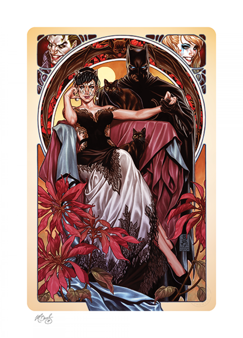 BATMAN & CATWOMAN WEDDING GICLÉE WITH ARTIST REMARQUE BY MARK BROOKS