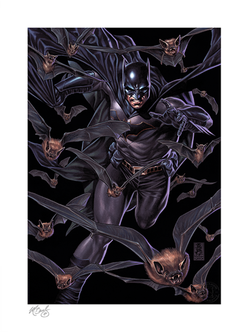 BATMAN GICLÉE WITH ARTIST REMARQUE BY MARK BROOKS