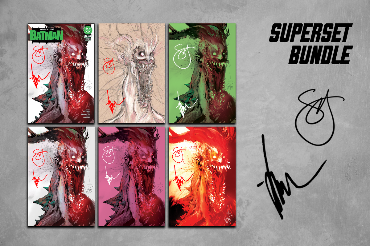 SUPERSET Covers A-F: Scott Snyder & Jock's Absolute Batman #25 Signed by Scott Snyder and Jock (Brigade)
