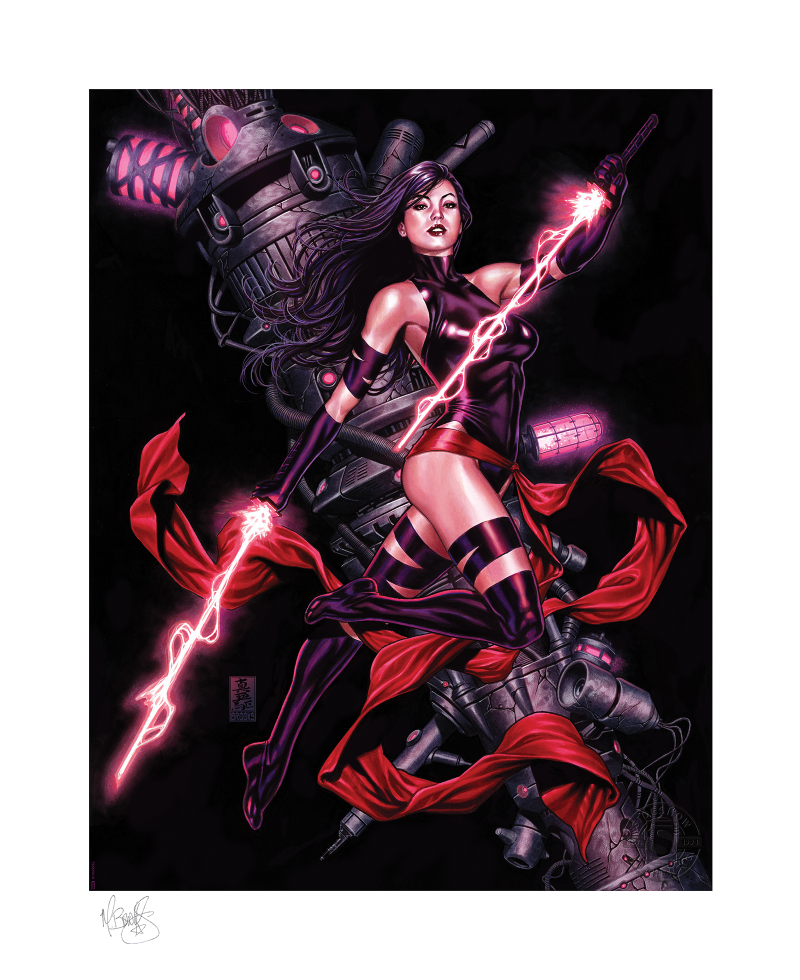 PSYLOCKE GICLÉE WITH ARTIST REMARQUE BY MARK BROOKS