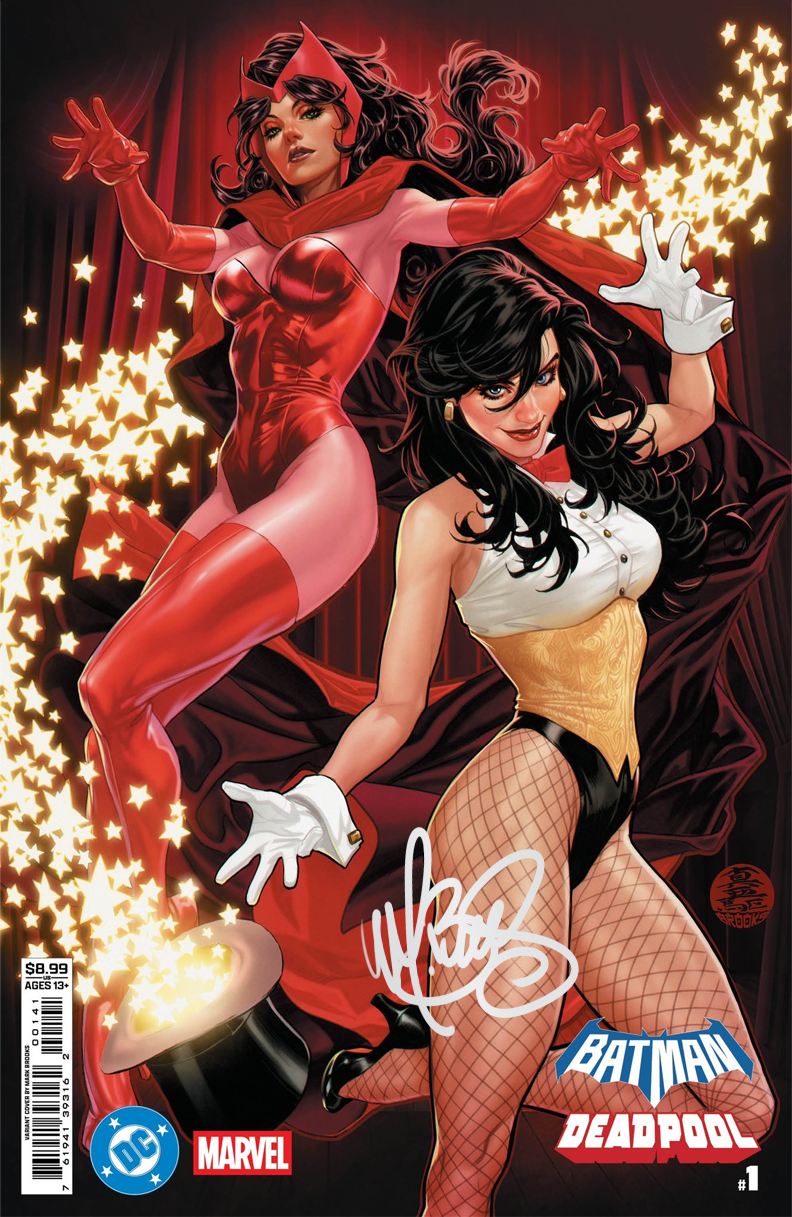 PREORDER Batman/Deadpool #1 - Cover art featuring Scarlet Witch and Zatanna.