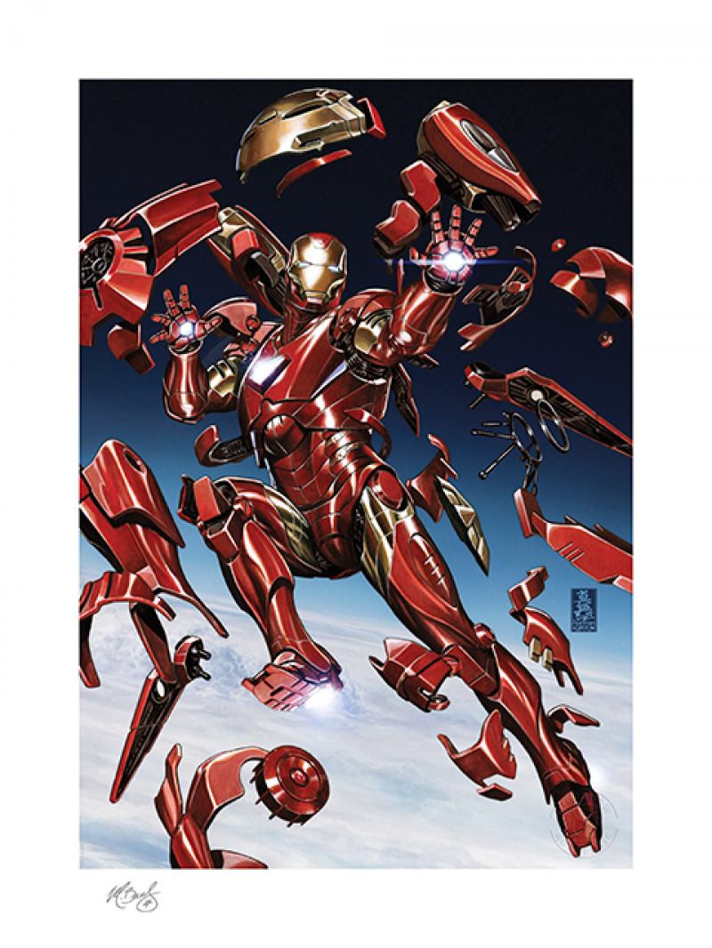 IRON MAN GICLÉE WITH ARTIST REMARQUE BY MARK BROOKS